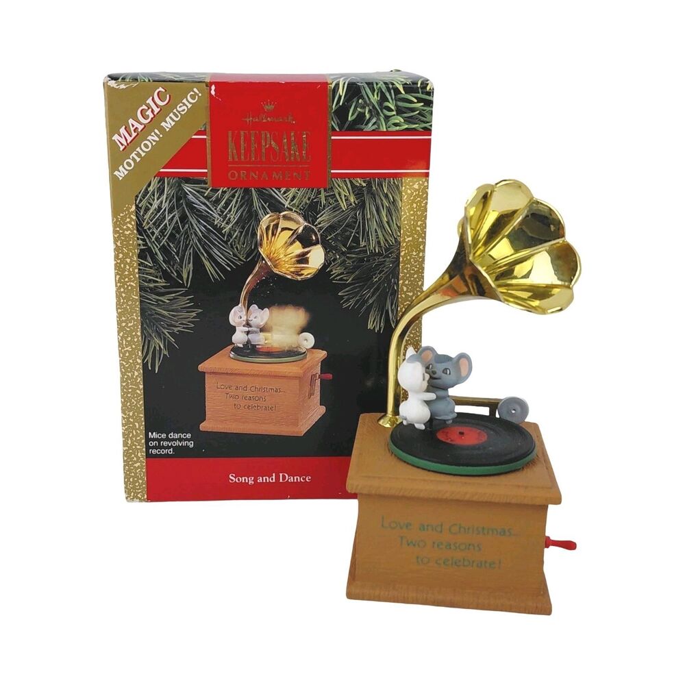 Hallmark Keepsake Magic Song & Dance Motion Christmas Ornament Vtg 1990's